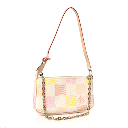Louis Vuitton Damier Pochette Accessories NM Peach Pink 3 of 9