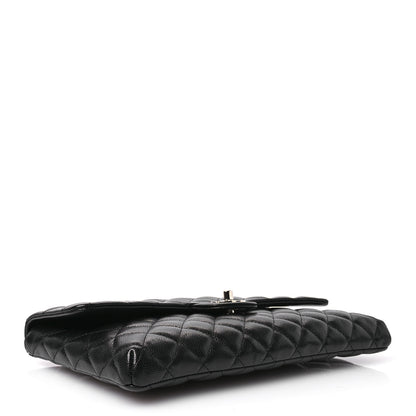 Chanel Caviar Quilted Flap Clutch Black 4 of 7