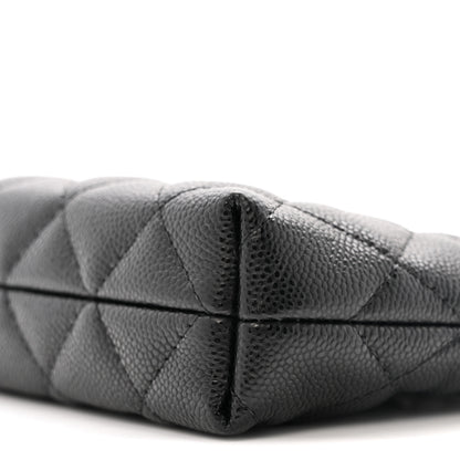 Chanel Caviar Quilted Classic Clutch Tote With Chain Black 10 of 12