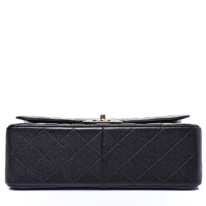 Chanel Caviar Quilted Jumbo Double Flap Black 10 of 17