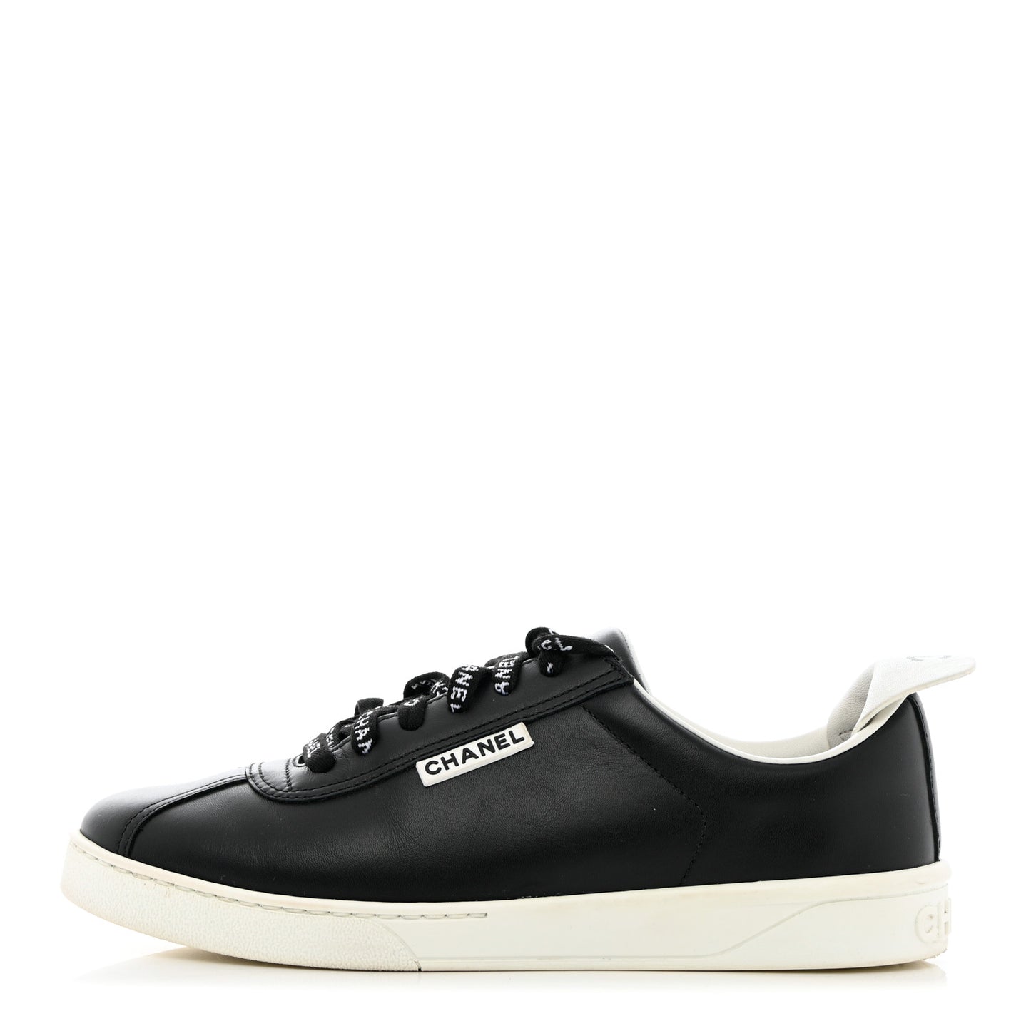 Calfskin CC Womens Sneakers 38 Black