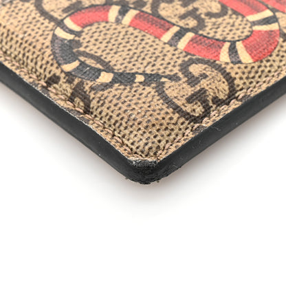 Gucci GG Supreme Monogram Kingsnake Card Holder Beige Black 8 of 12