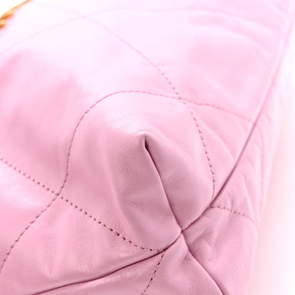Chanel Shiny Calfskin Quilted Small Chanel 22 Lilac 13 of 14