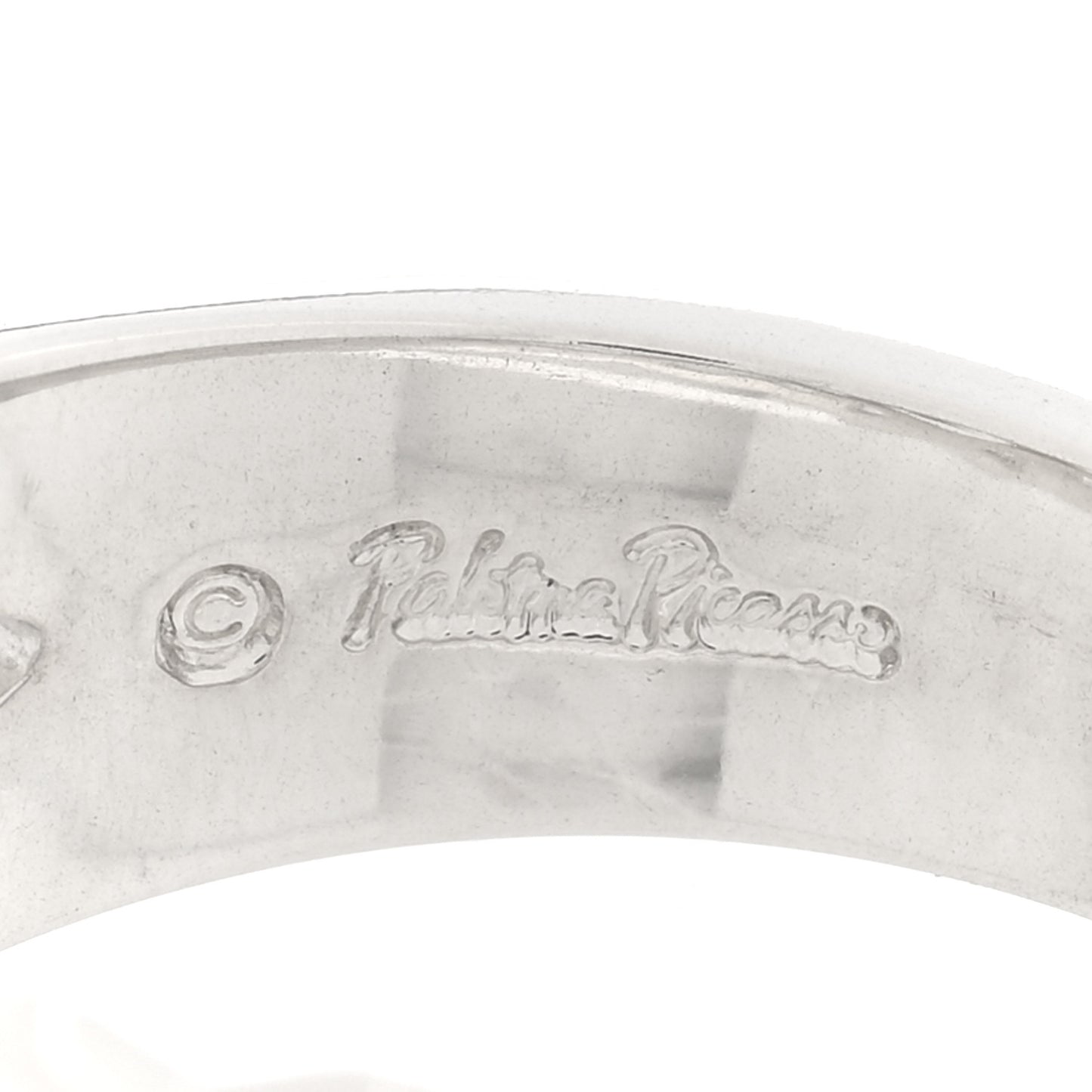 Sterling Silver Paloma Picasso Loving Heart Band Ring 56 7.5