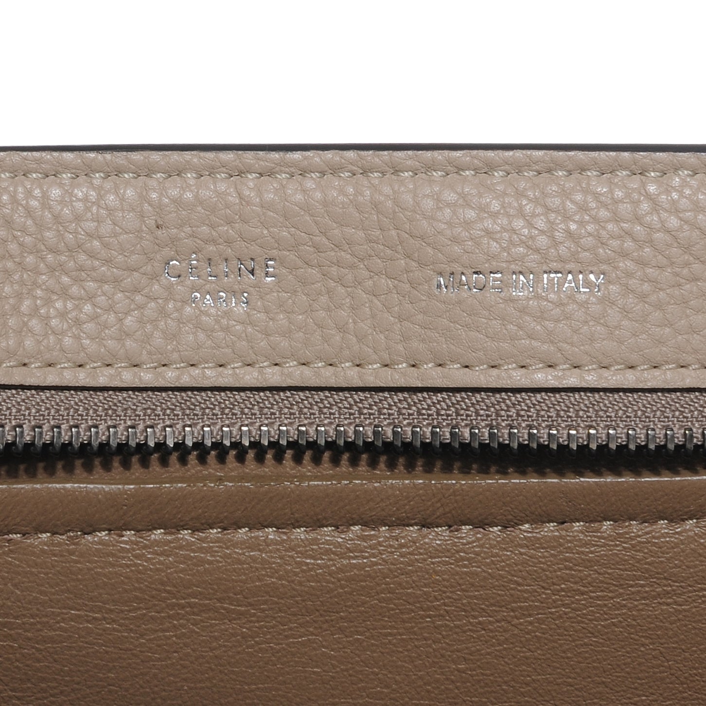 Celine Calfskin Suede Large Trapeze Dune 7 of 10