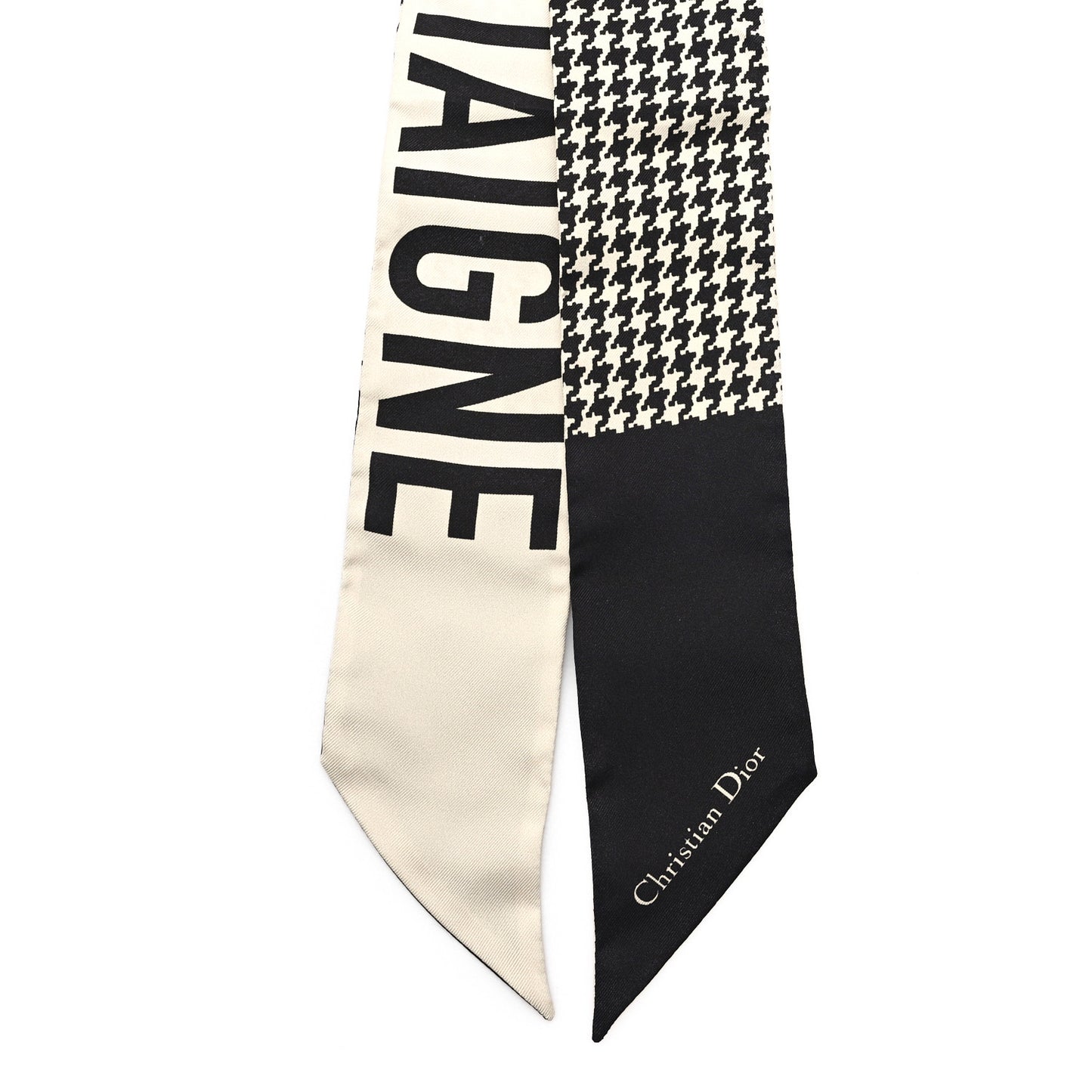 Silk 30 Montaigne Mitzah Scarf Black White