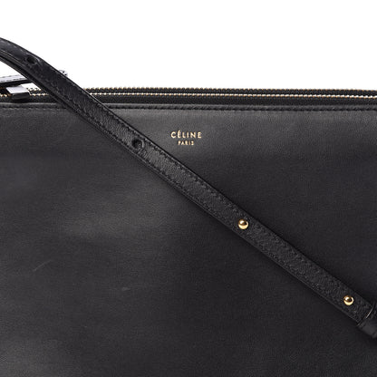 Celine Lambskin Large Trio Crossbody Bag Black 12 of 14