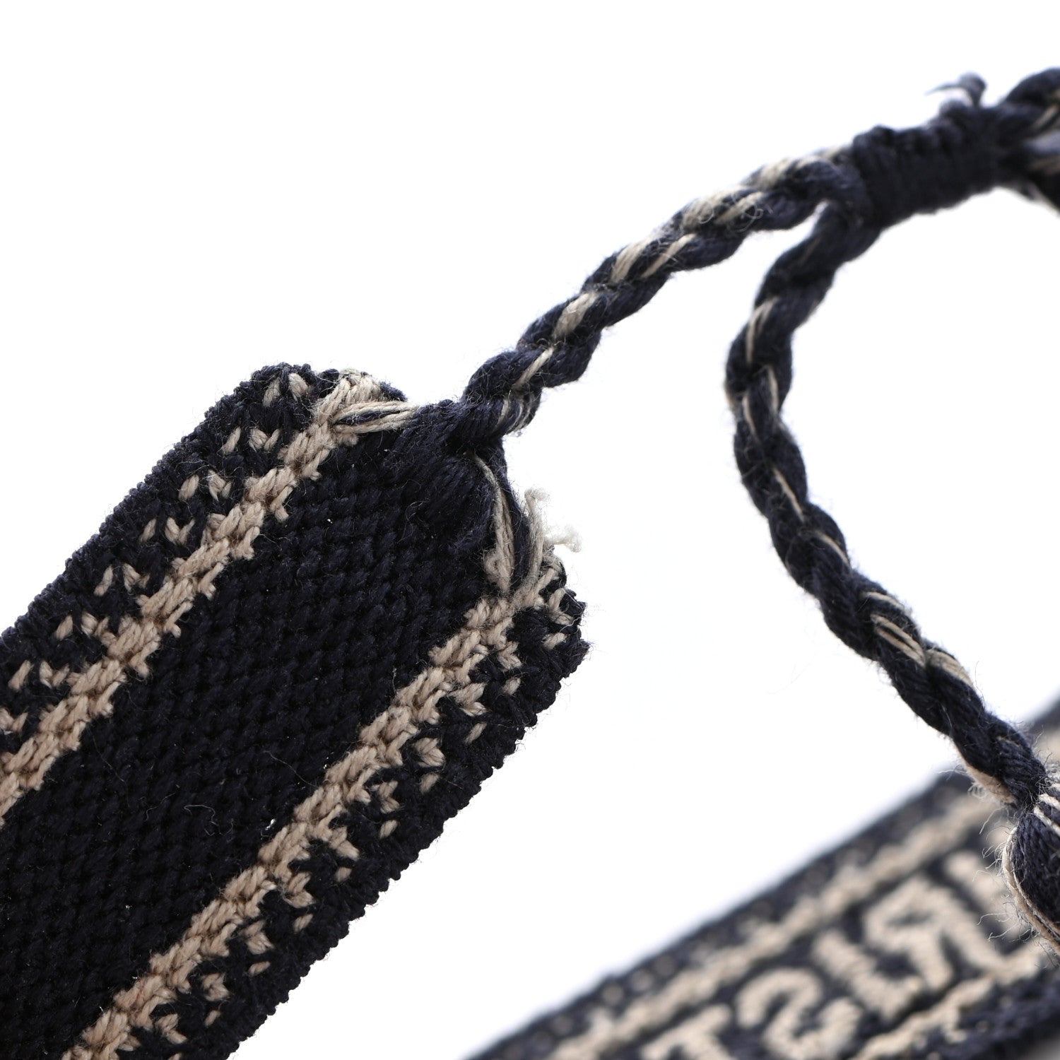 Christian Dior Woven Cotton J'Adior Friendship Bracelet Navy 4 of 4