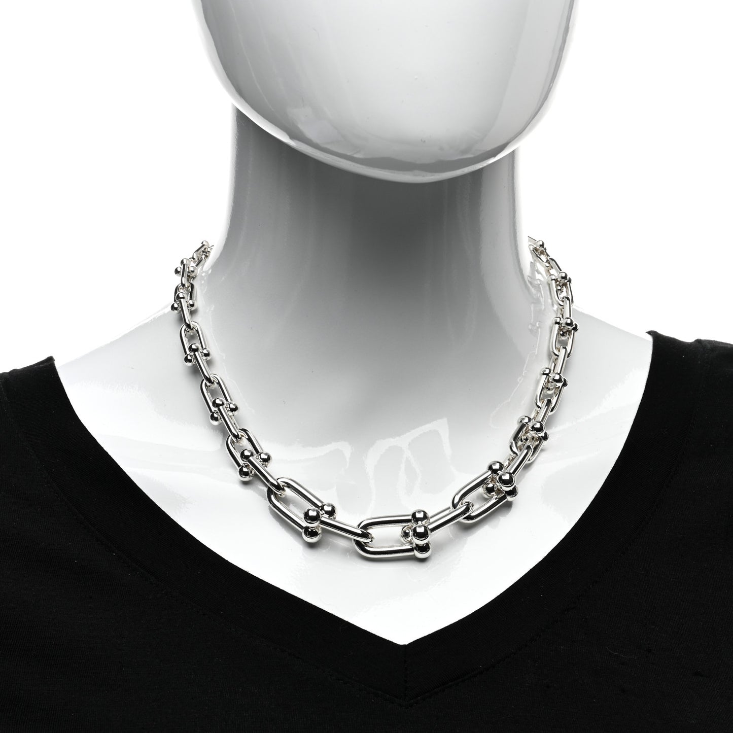 Sterling Silver HardWear Graduated Link Necklace