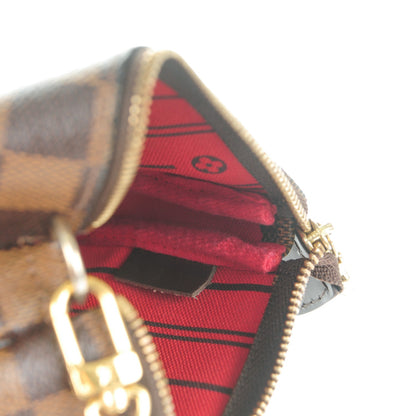 Louis Vuitton Damier Ebene Complice Trunks and Bags Mini Pochette Accessories Red 7 of 7