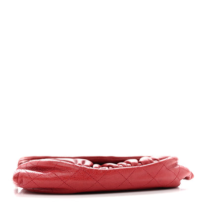 Chanel Lambskin Half Moon Wallet On Chain WOC Red 4 of 16