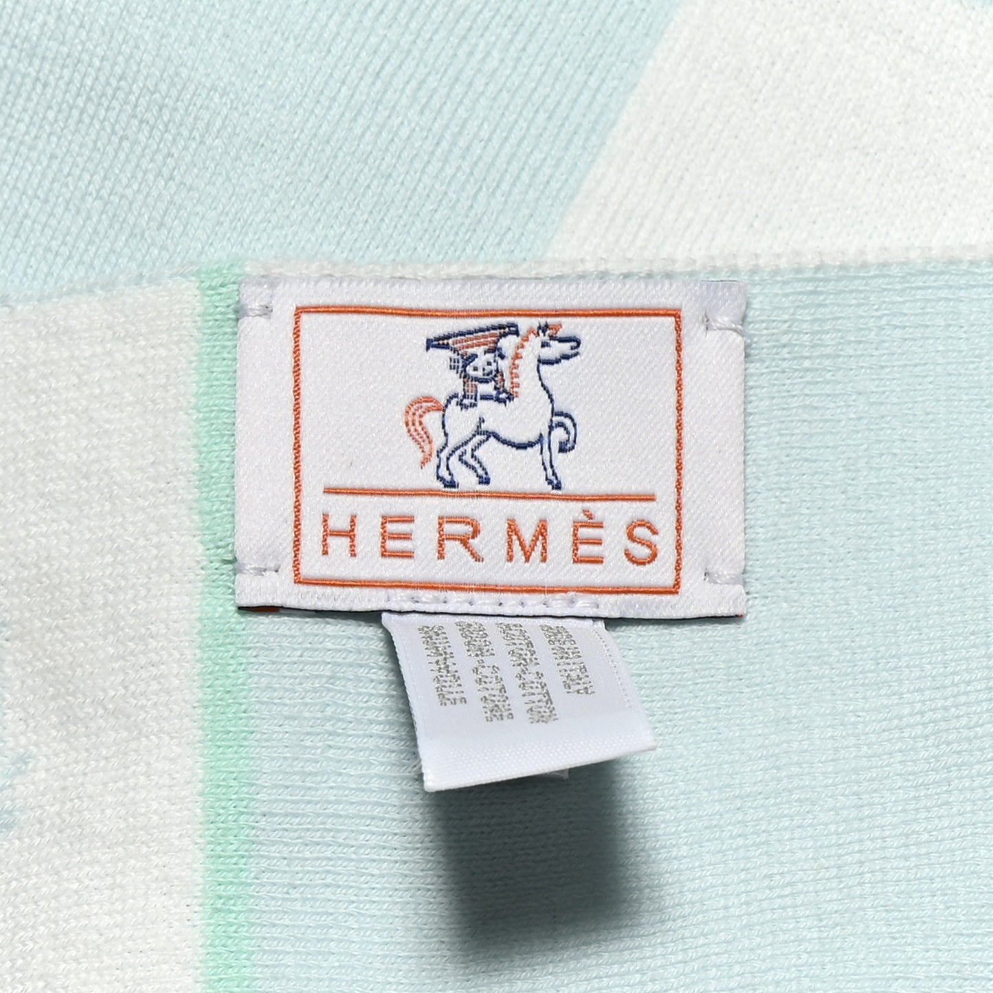Cotton Cabriole Blanket Vert Aqua