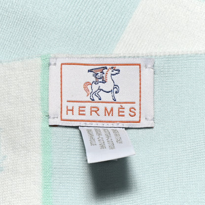Hermes Cotton Cabriole Blanket Vert Aqua 3 of 3