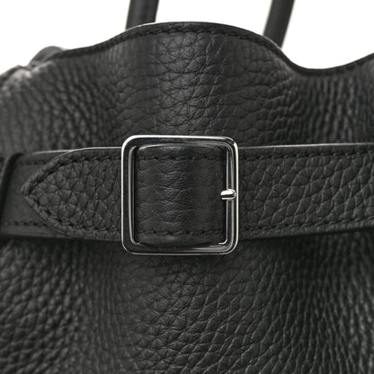 The Row Grained Calfskin Soft Margaux 10 Bag Black 11 of 12