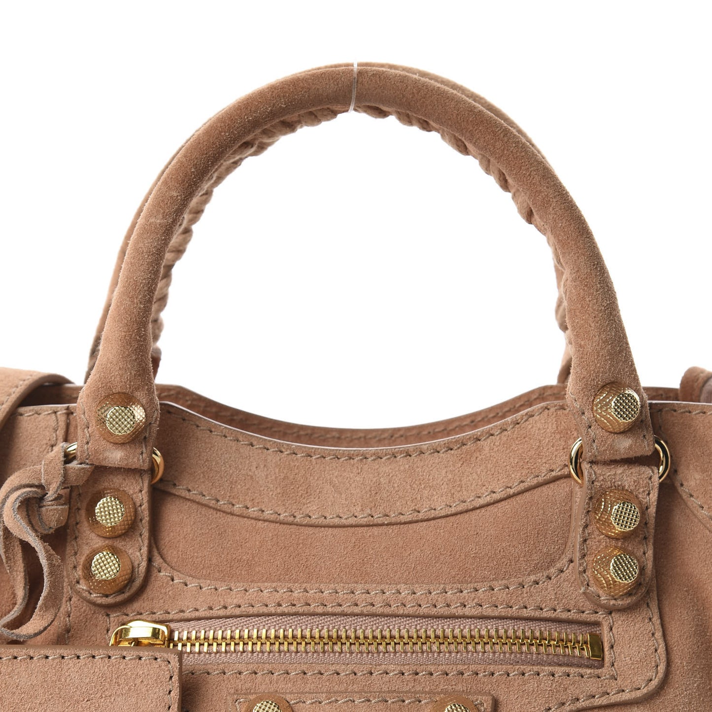 Suede Giant 12 Gold Hardware Mini City Beige