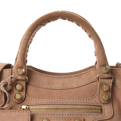 Balenciaga Suede Giant 12 Gold Hardware Mini City Beige 9 of 9