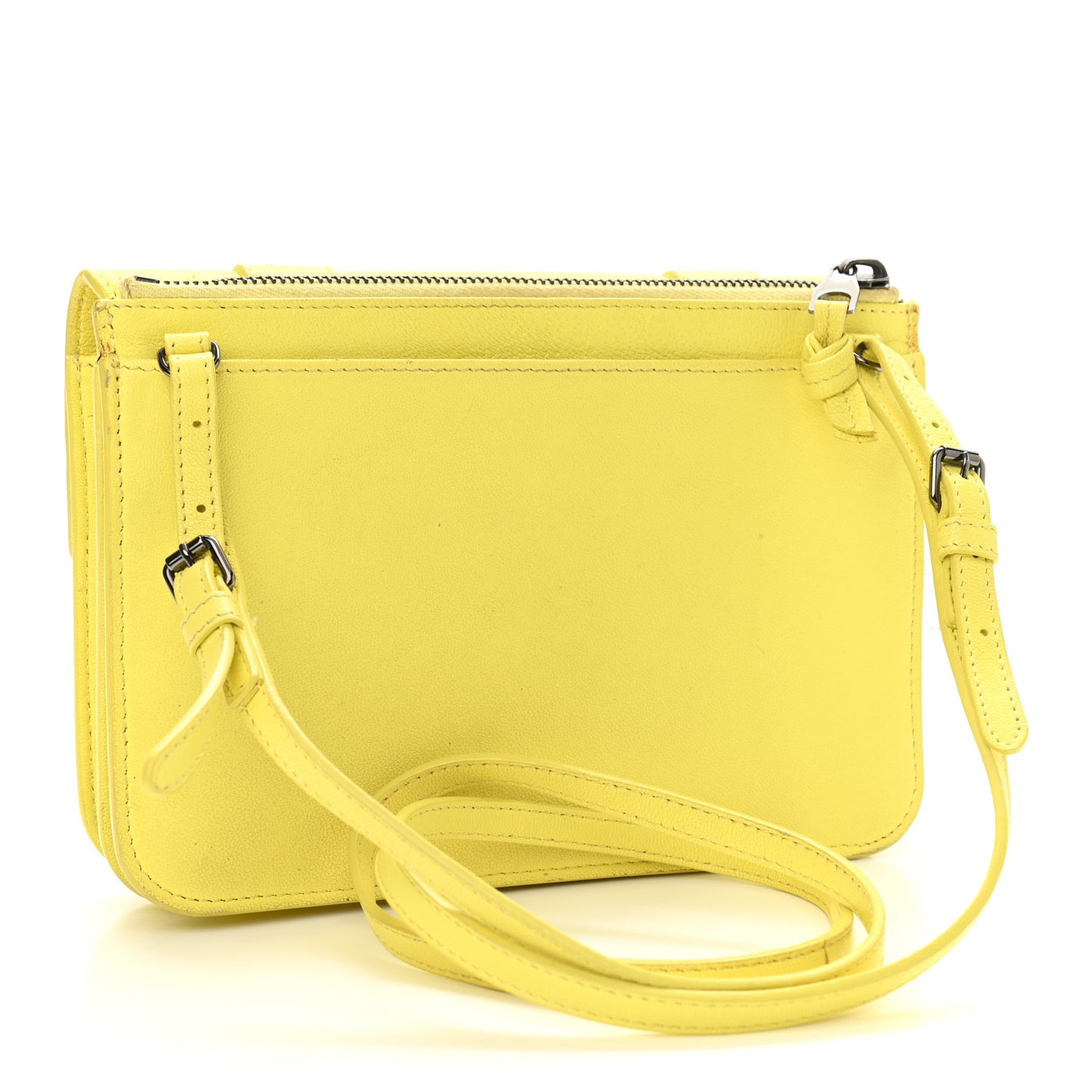 Lambskin PS1 Crossbody Wallet Yellow