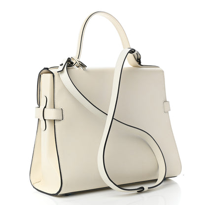 Delvaux Calfskin MM Tempete Satchel White 3 of 9