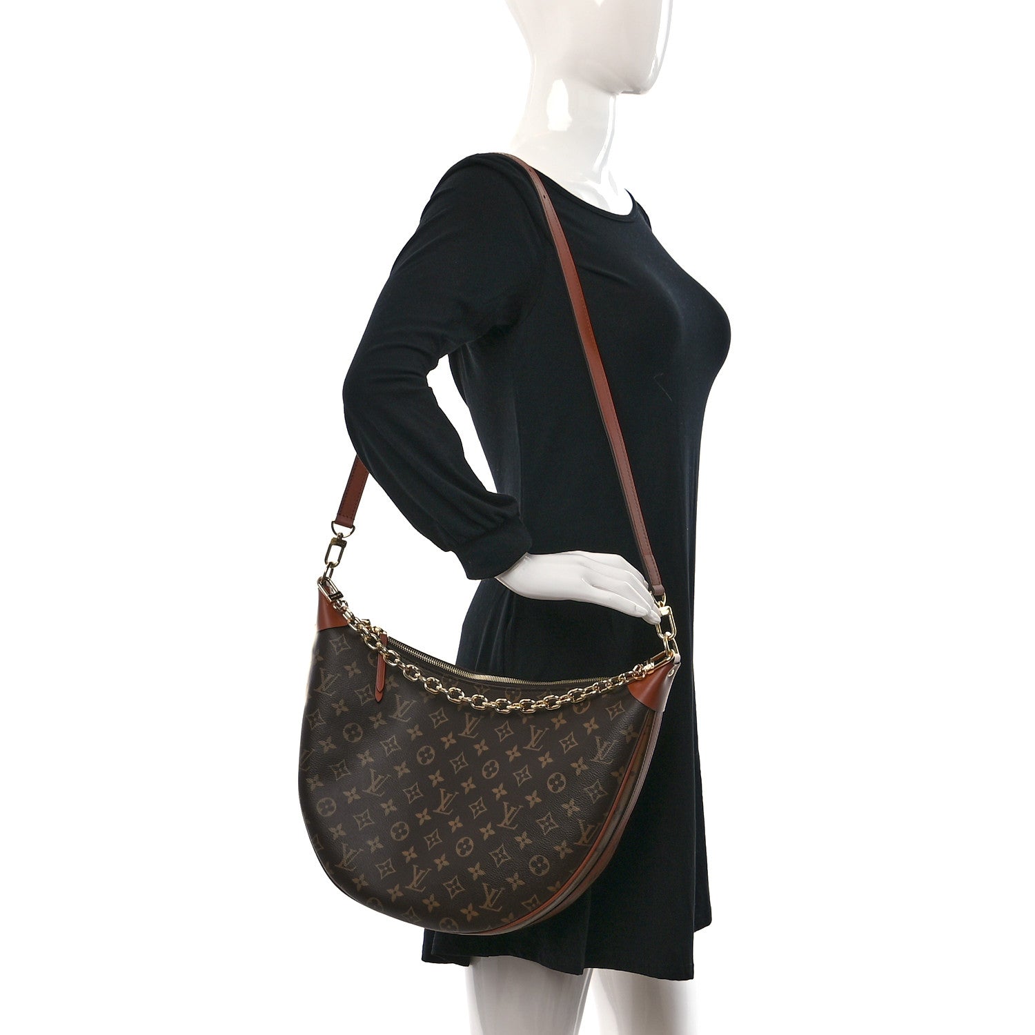 Louis Vuitton Reverse Monogram Loop Hobo 2 of 9