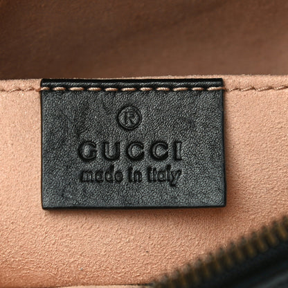 Gucci Calfskin Matelasse GG Marmont Belt Bag 85 34 Black 8 of 12