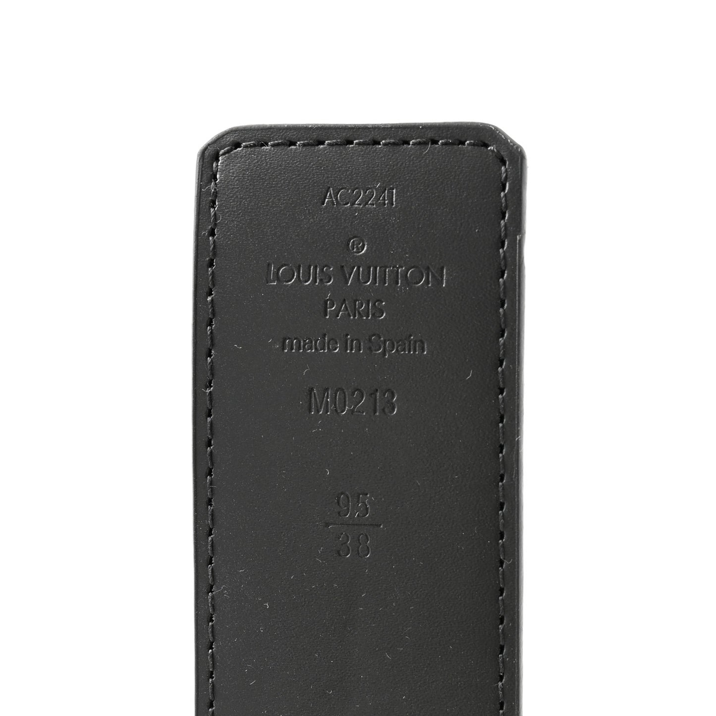 Damier Graphite 40mm LV Initiales Belt 95 38