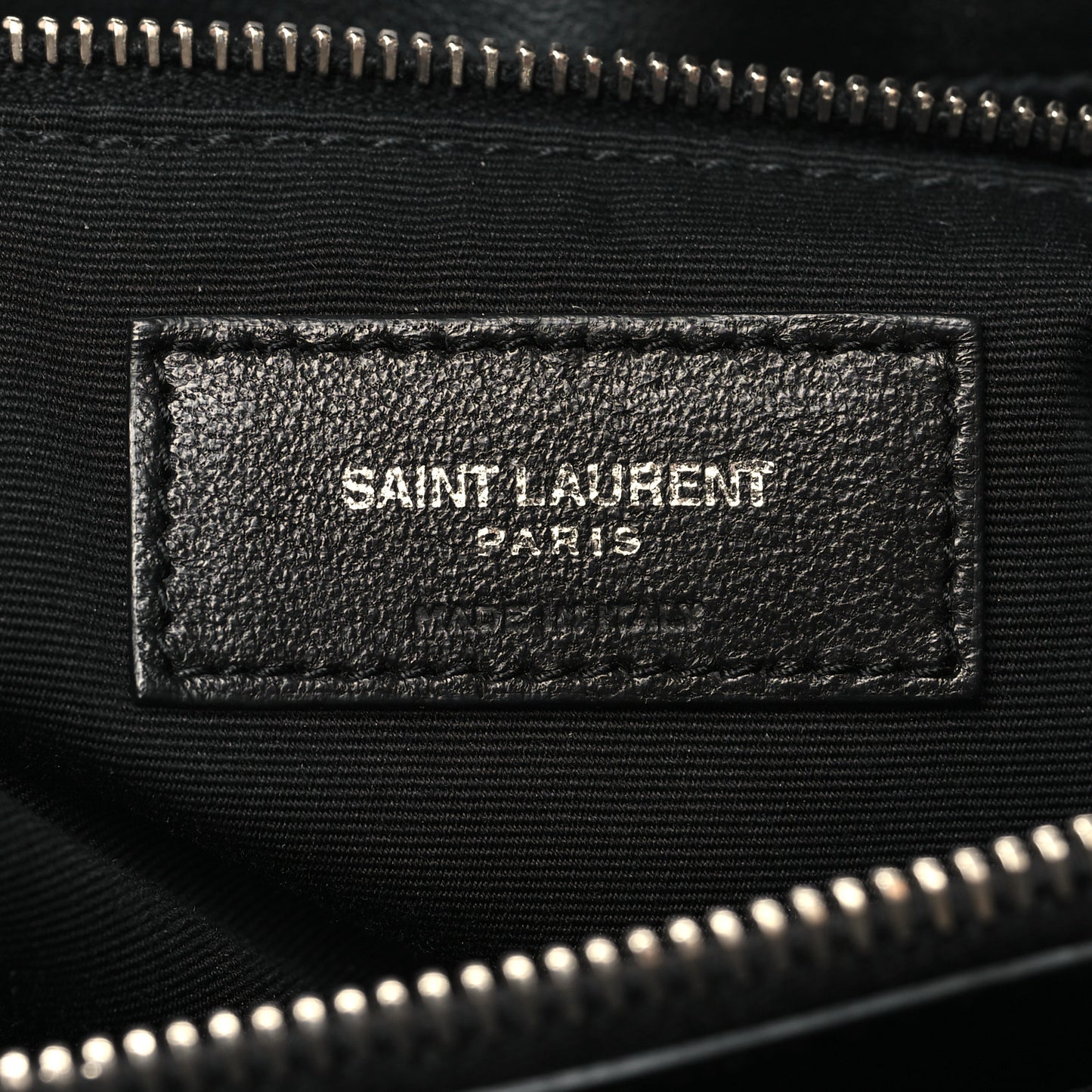Calfskin Y Quilted Monogram Large Loulou Chain Satchel Black