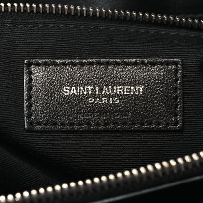 Saint Laurent Calfskin Y Quilted Monogram Large Loulou Chain Satchel Black 7 of 11