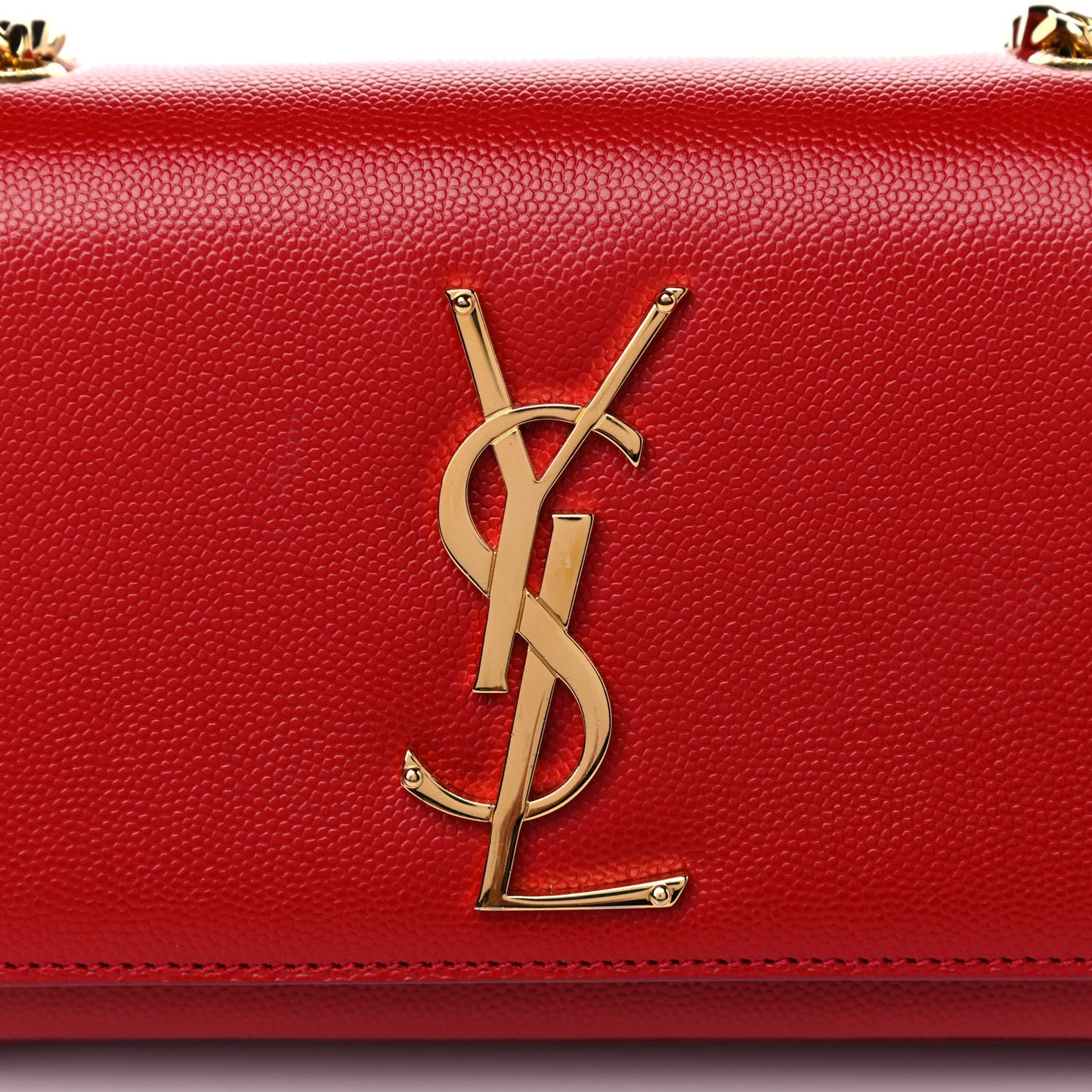 Grain De Poudre Small Monogram Kate Satchel Red