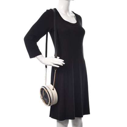 Chanel Crumpled Calfskin Cotton Small En Vogue Round Bag Black 2 of 12