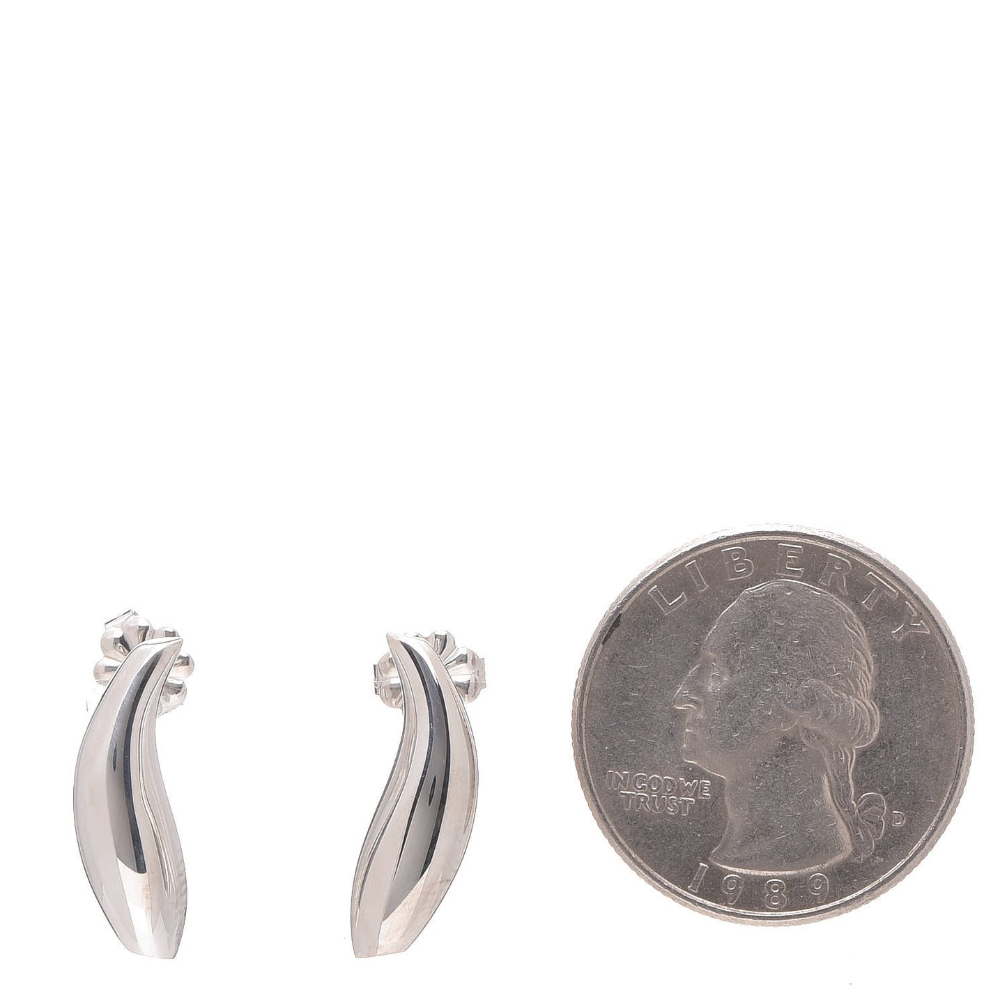 Sterling Silver Frank Gehry Fish Earrings
