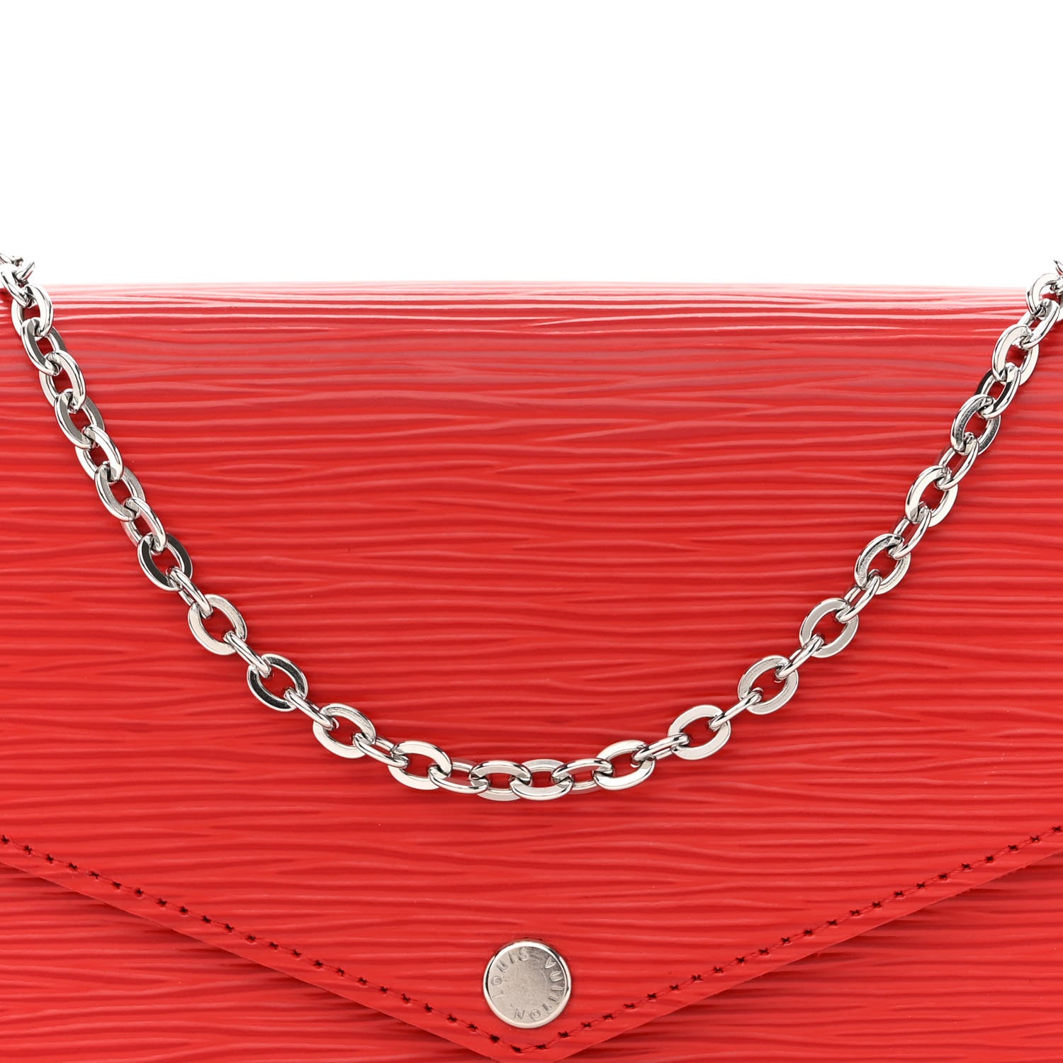Louis Vuitton Epi Pochette Felicie Coquelicot 8 of 10