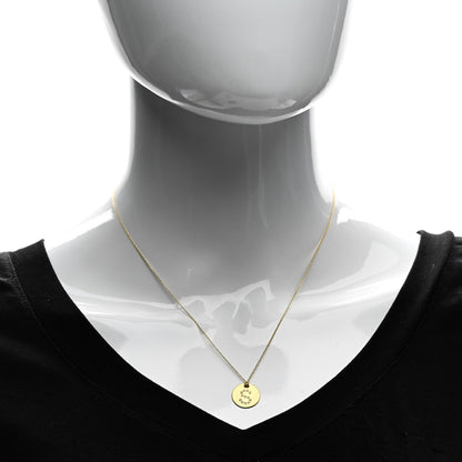 Roberto Coin 18K Yellow Gold Diamond Tiny Treasures Initial S Pendant Necklace 2 of 4