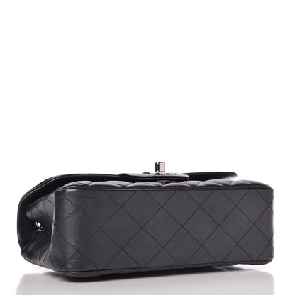 Chanel Iridescent Calfskin Quilted Mini Rectangular Flap Charcoal 4 of 12