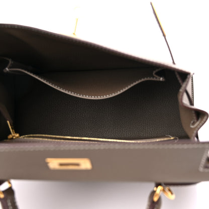 Hermes Epsom Kelly Sellier 25 Etoupe 6 of 11