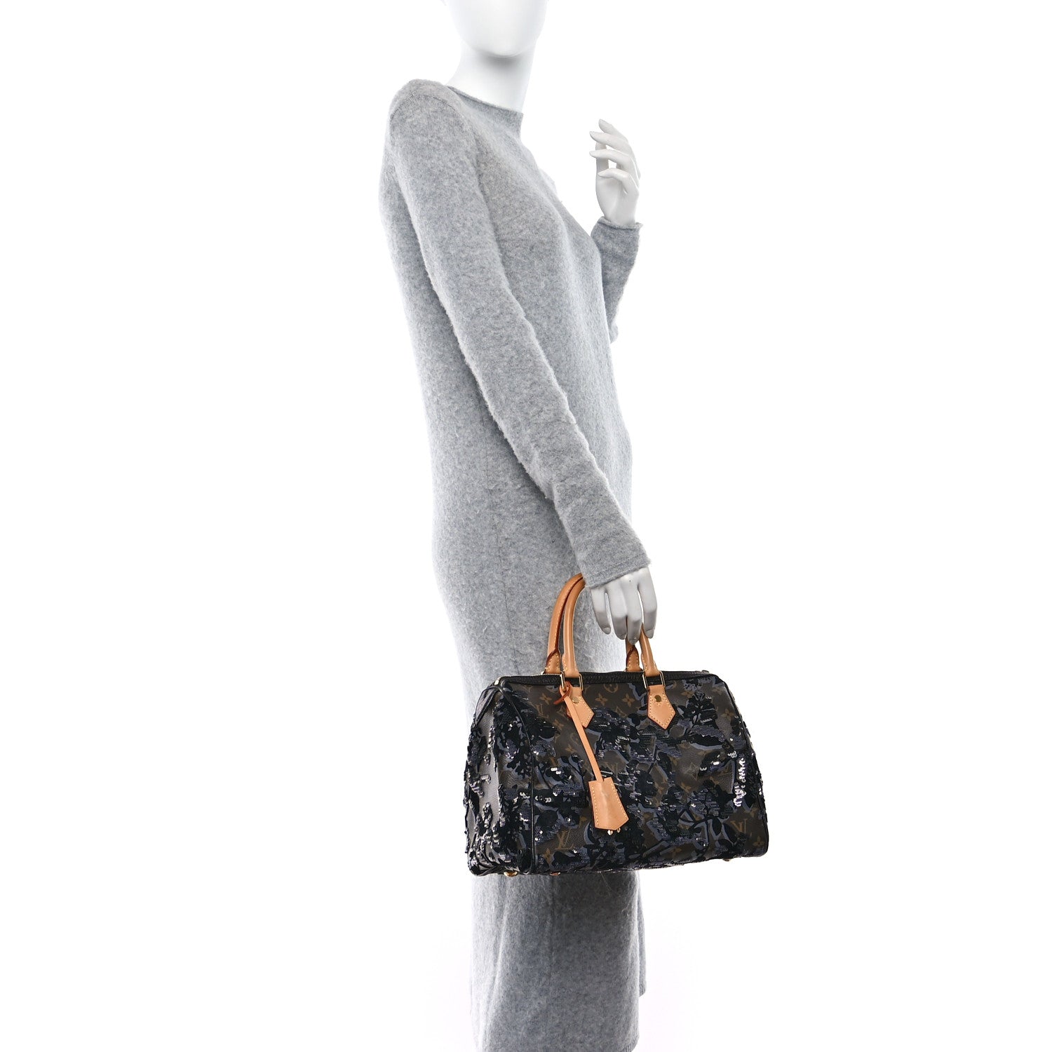 Louis Vuitton Monogram Fleur De Jais Sequins Speedy 30 2 of 11