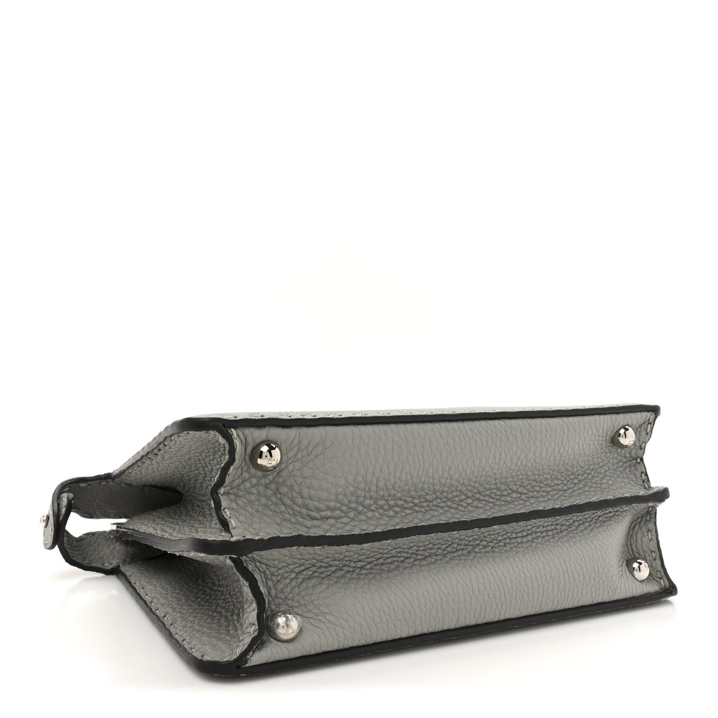 Cuoio Romano Selleria Bi-Color Small Peekaboo I SEE U Satchel Ghiaccio Asfalto