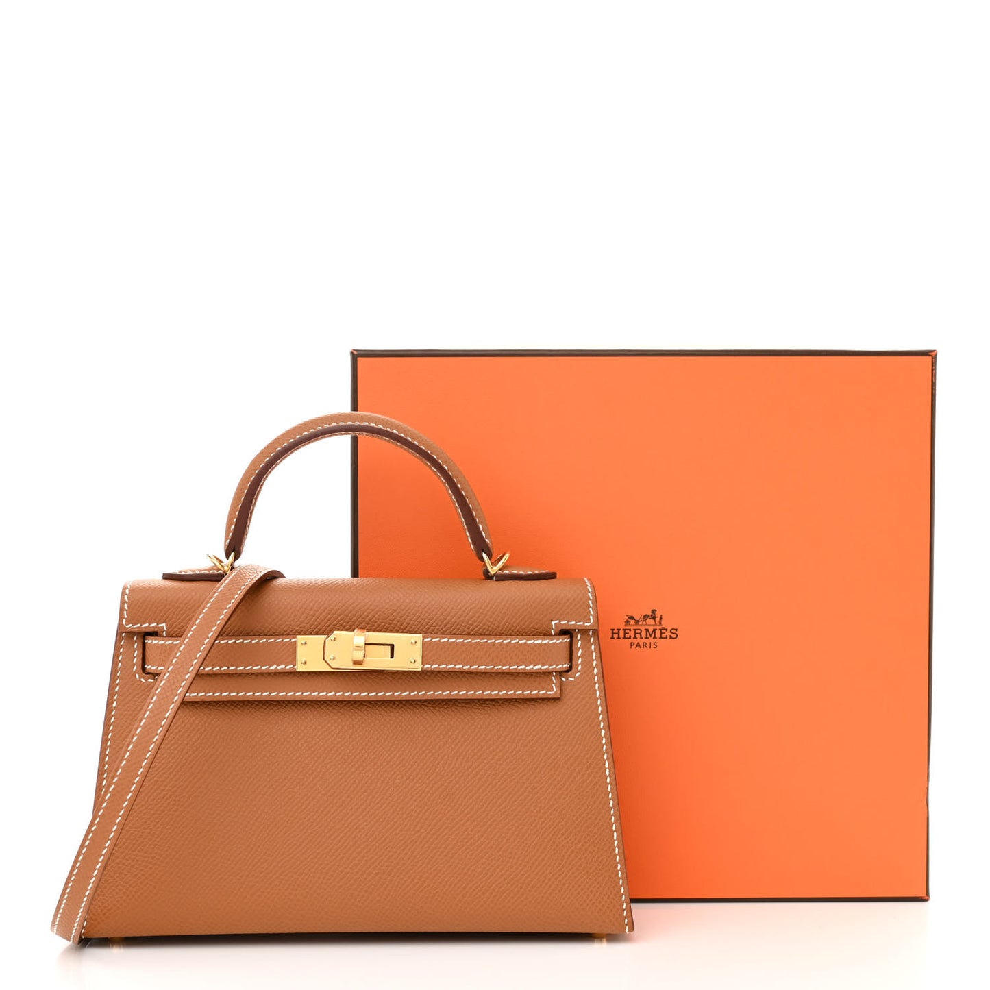 Epsom Mini Kelly Sellier 20 Gold