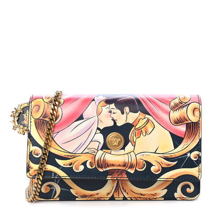 Versace X DISNEY Nappa Cinderella Print Chain Wallet Multicolor 1 of 8