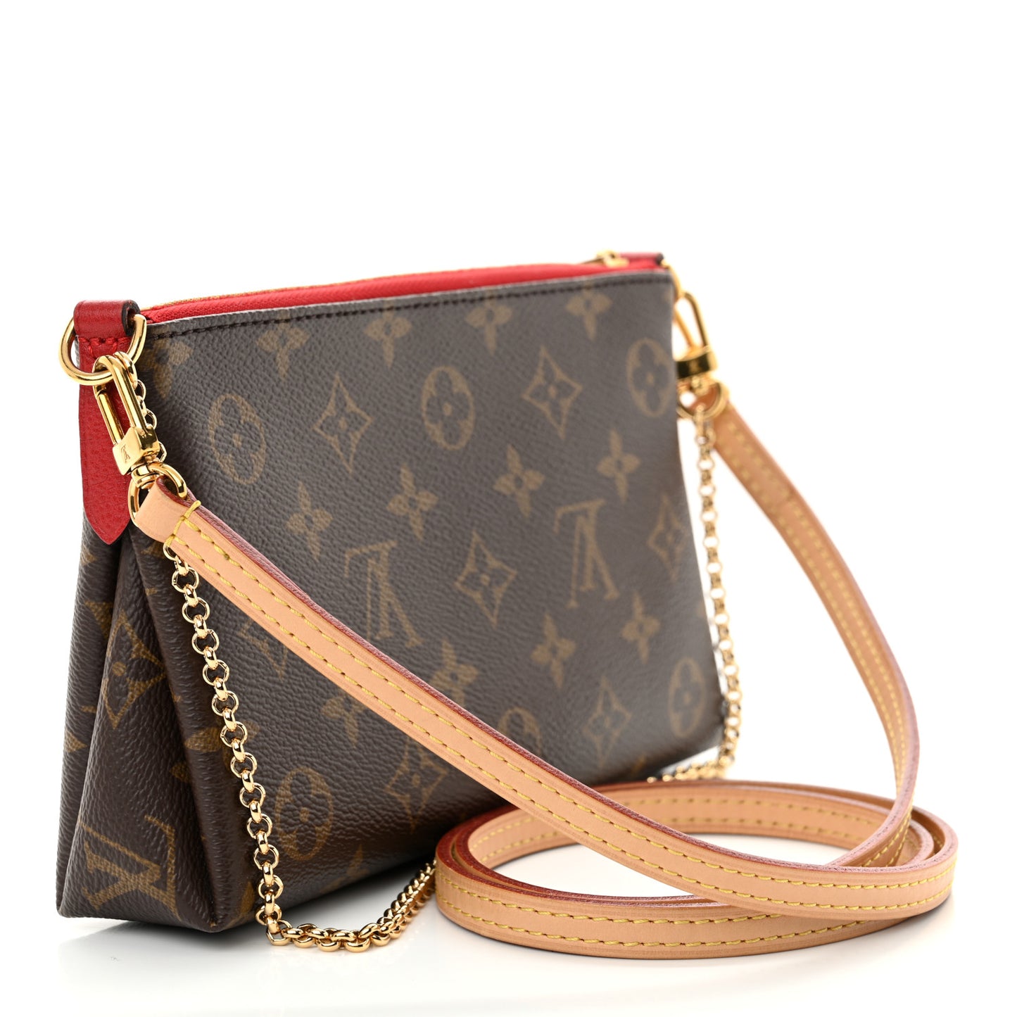 Monogram Pallas Clutch Cherry