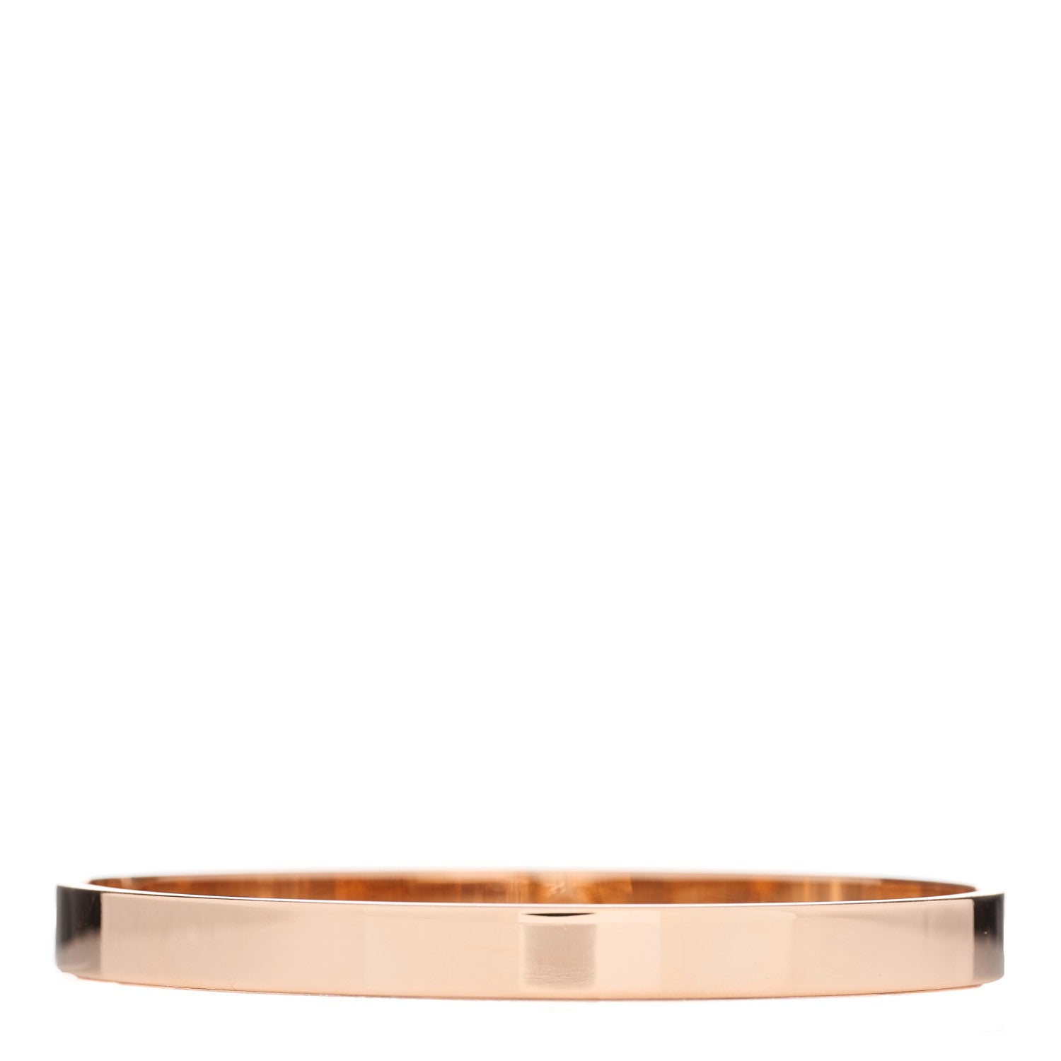 Hermes 18K Rose Gold Diamond PM Kelly Pave Bracelet SH 2 of 3