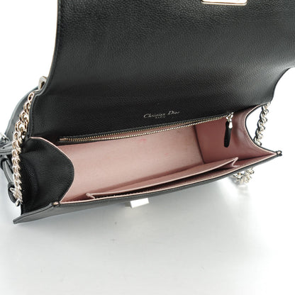 Christian Dior Grained Calfskin Medium Diorama Flap Bag Black 5 of 7