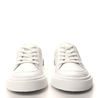 Hermes Calfskin Deep Sneakers 37.5 White Naturel 2 of 9