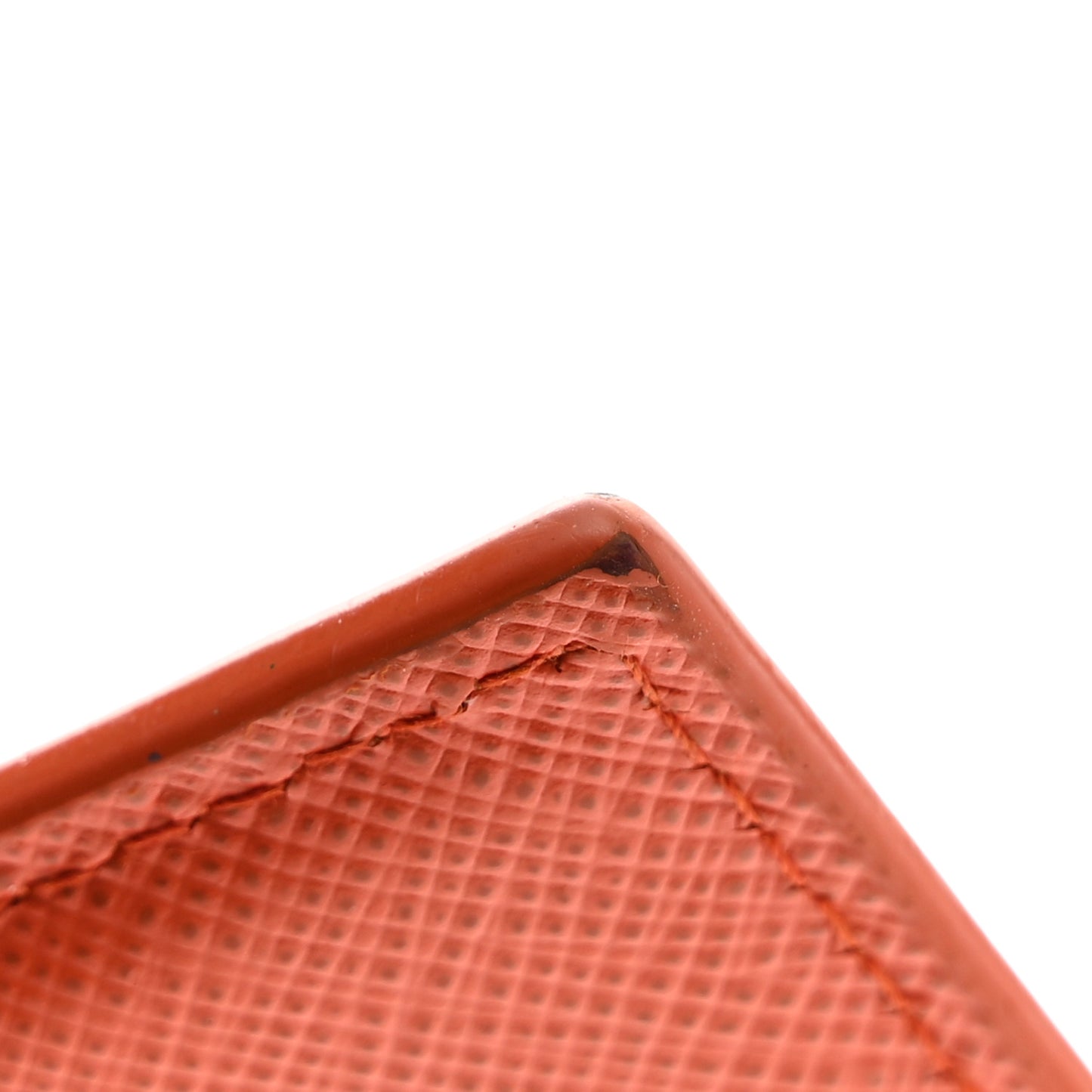 Saffiano Triangle Card Holder Arancio