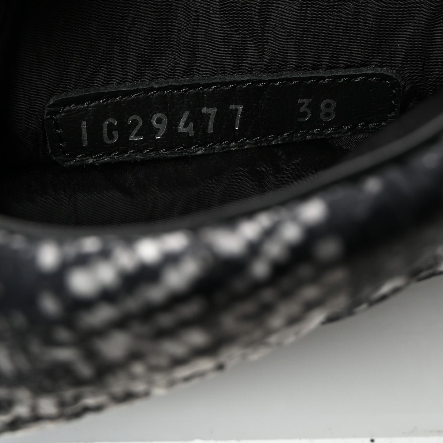 Calfskin Tweed Nylon Printed Boots 38 Black