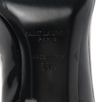 Saint Laurent Patent Opyum Booties 38.5 Black 6 of 8