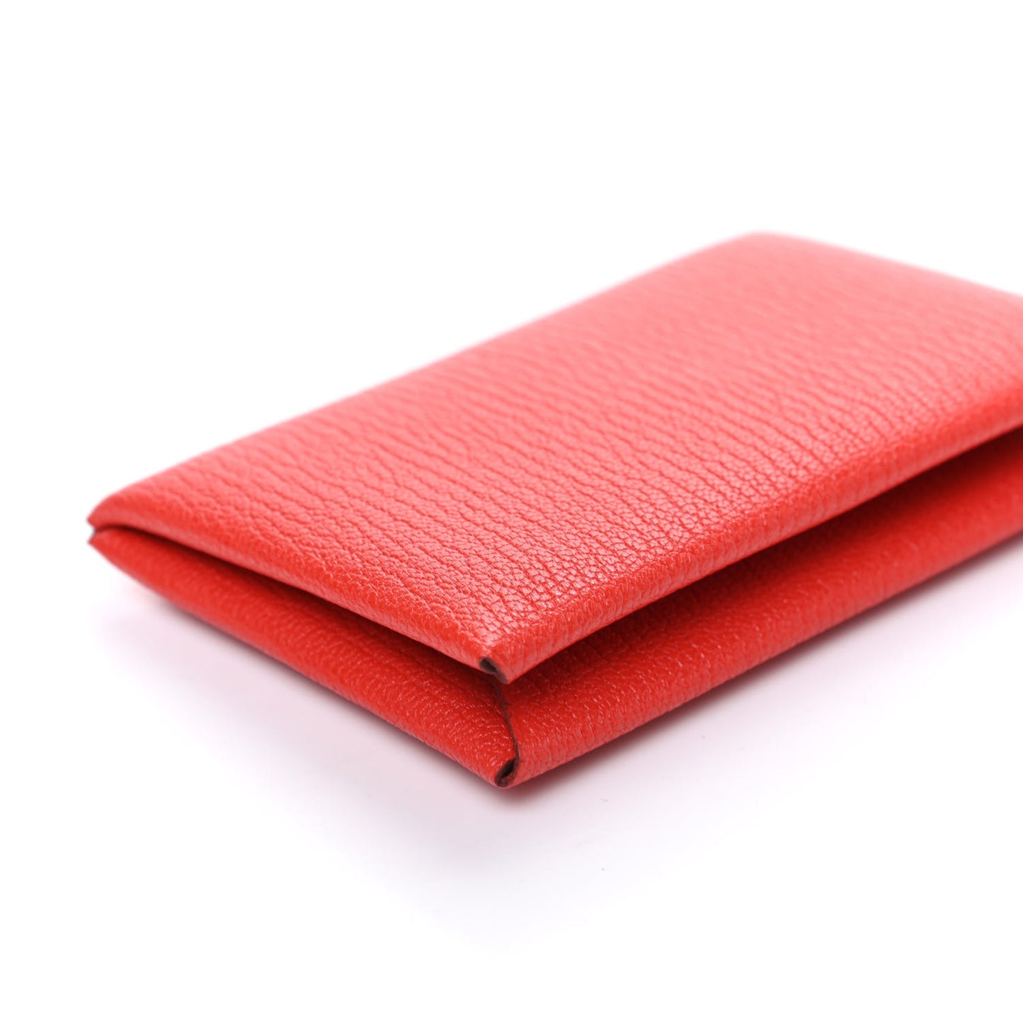 Chevre Mysore Calvi Card Case Rouge Tomate