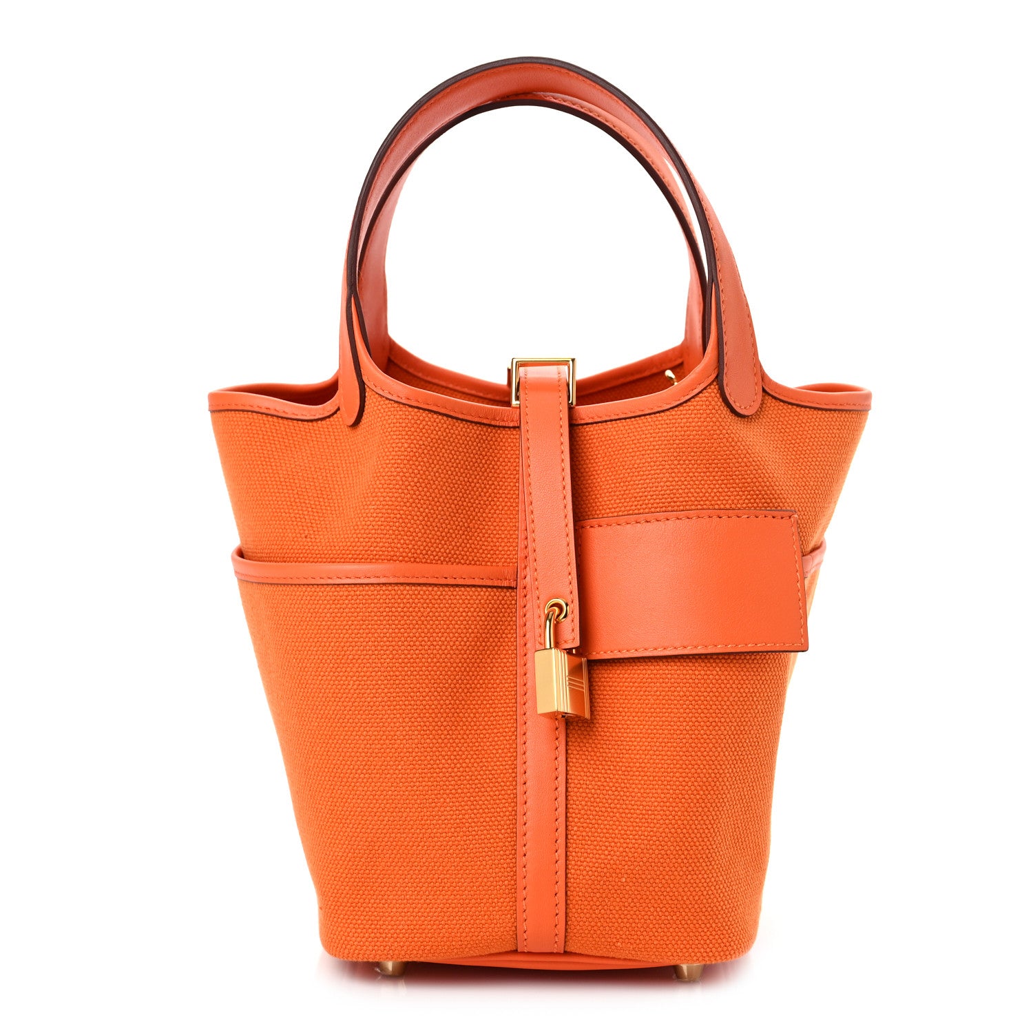 Hermes Toile Goeland Swift Cargo Picotin Lock 18 Orange 1 of 9