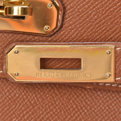 Hermes Courchevel Kelly Retourne 35 Gold 10 of 34