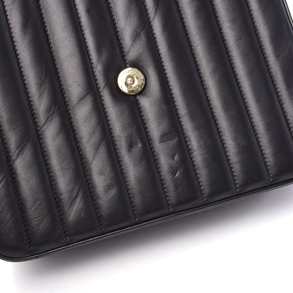 Saint Laurent Lambskin Matelasse Monogram Large Vicky Chain Bag Black 7 of 11