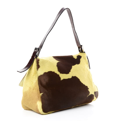 Fendi Calf Hair Mama Baguette Yellow Brown 3 of 11